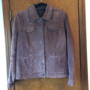 Relatively washable genuine suede jacket